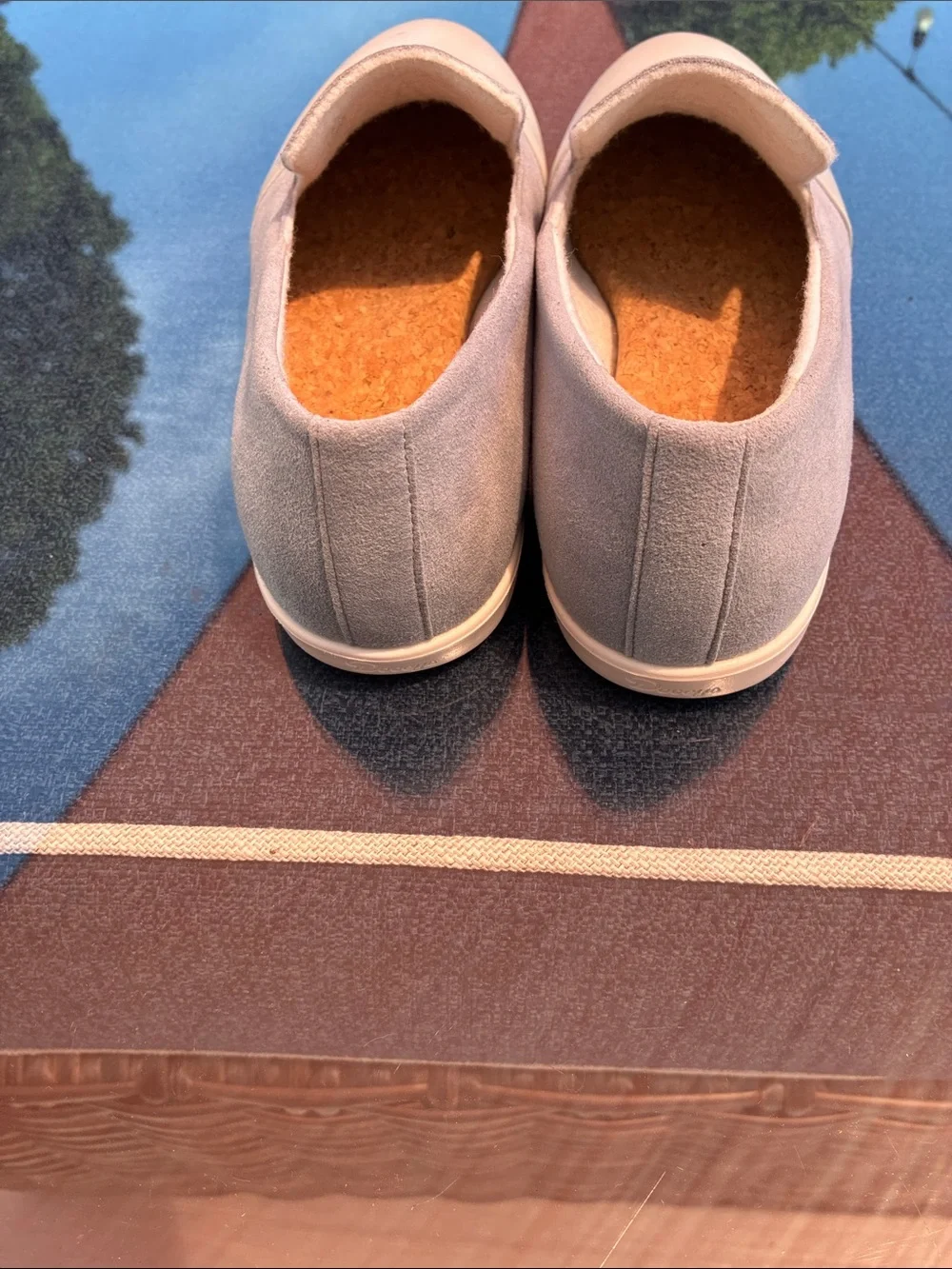 Dooeys vegan leather women’s  Slip-On Loafers in and gray size 8.5